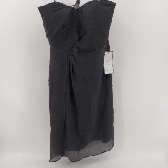 J. Crew Gray Silk Special Occasion Strappless Dress Size 12 - Picture 1 of 8